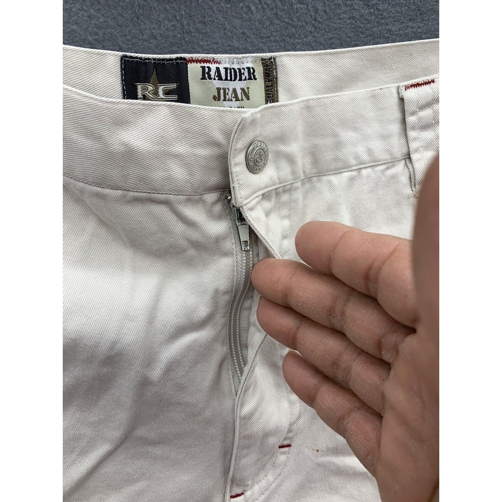 Raider Jeans Company Shorts Mens Size 40X11 Beige RC Cargo Pockets 100% Cotton - Picture 10 of 16